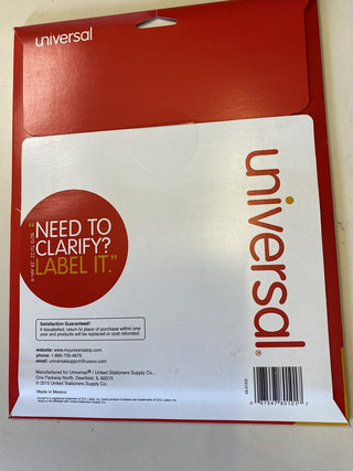 10X 25 Bogen a 30 Universeller Permanent-Laserdrucker Etiketten, 1" X 2 5/8, far3