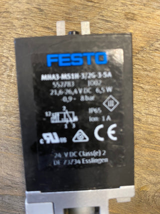 Festo Magnetventil MH3-MS1H-3/2G-3 (Art.-Nr. 552783) – Gebraucht0