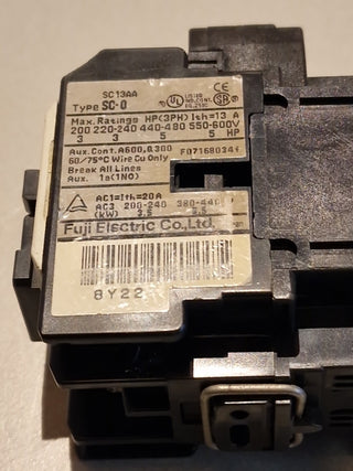 1x Fuji Electric SC-0 (13) Leistungsschütz Schütz 110V/120V AC Spule GEBRAUCHT5