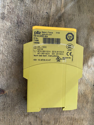 Pilz PZE X4 24VDC Sicherheitsrelais 4n/o 774585 gebraucht0