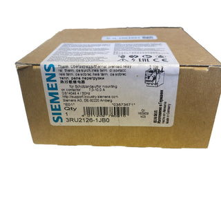 Siemens 3RU2126-1JB0 Überlastrelais S0 7–10A Class 10 neu1