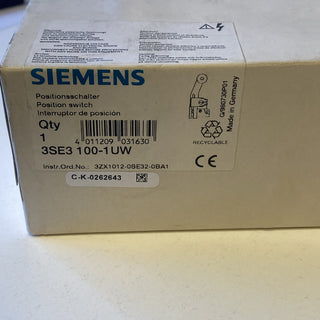 Siemens 3SE3100-1UW Positionsschalter Endschalter Rollenhebel neu2