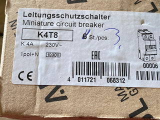 ABL Sursum K4T8 Leitungsschutzschalter 2P 4A 230V neu1