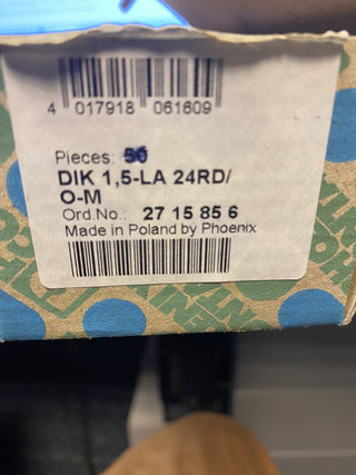 12x Phoenix Contact DIK 1,5-LA 24RD/O-M Initiator/Aktor Klemme neu2