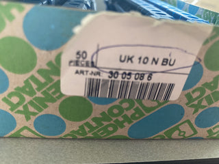 27x Phoenix Contact UK 10 N BU 3005086 Durchgangsreihenklemme0