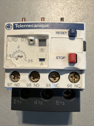 Telemecanique LRD07 Motorschutzrelais Überlastrelais 1,6–2,5A geb