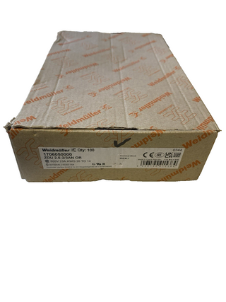 100x Weidmüller ZDU 2.5-2/3AN OR Durchgangsklemme Orange (1706050000) – NEU
