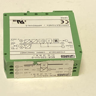 Phoenix Contact Strommessumformer MCR-S20/U/I-0/ 2808857 0-20A 0-10V 0-20mA7