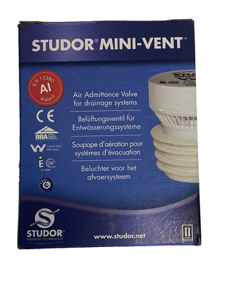 WISA Mini Studor Rohrbelüfter DN 32/40/50 | Belüftungsventil Abwasser NEU OVP2