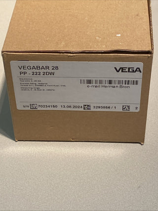 VEGA VEGABAR 28 Drucksensor / Druckmessumformer – NEU & OVP – PP-222 2DW3