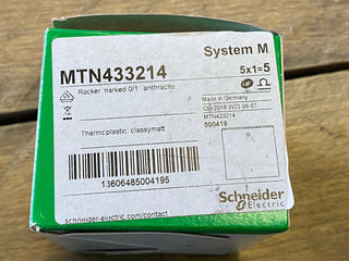 5X Wippe, 1-fach mit Bedruckung "0/1" anthrazit System M Schneider  MTN4332142