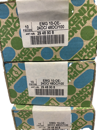 10x Phoenix Contact Halbleiterrelais 2948908 EMG 10-OE-24DC/48DC/100 NEU OVP0
