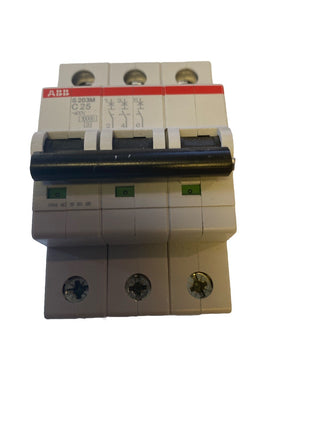 ABB S203M-C25 Sicherungsautomat 3-polig 25A C-Char. 10kA 2CDS273001R0254 Neu OVP3
