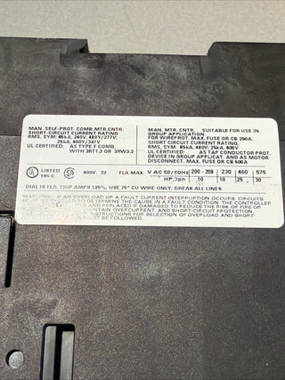 Siemens SIRIUS Leistungsschalter 3RV1031-4EA10 | 22-32A Motorschutz4