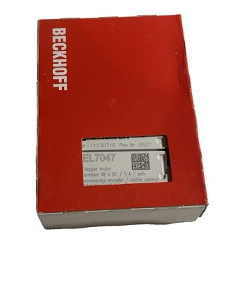 Beckhoff EL7047 | 1-Kanal-Schrittmotor-EtherCAT-Klemme 5A, 48V DC, Vector Contro