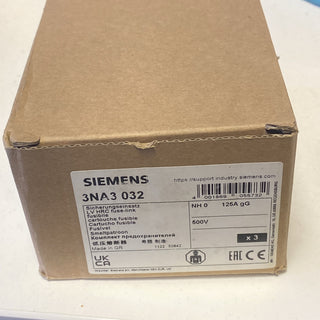 SIEMENS 3NA3032 SITOR/SIRIUS NH-Sicherungseinsatz Baugröße NH000 32A gG 500V 3er0