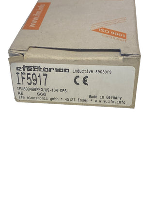 ifm electronic IF5917 Induktiver Sensor M12 PNP NO – NEU & OVP0
