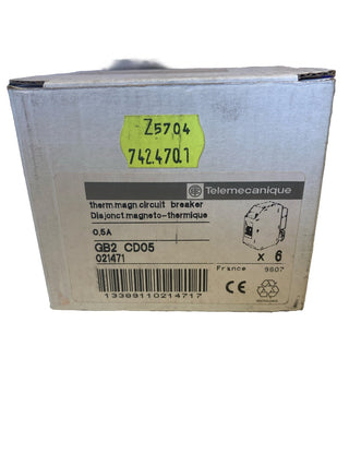 6x SCHNEIDER ELECTRIC GB2-CD050