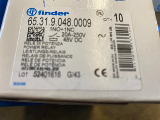 Finder 65 - 65.31.9.048.0009 / FIN RELAIS 1M 30A 48VDC, Schaltrelais,2