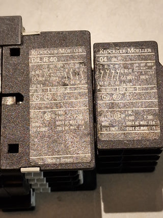 Hilfsschütz Moeller DIL R40-+ 31DIL Spule 24 Volt DC Hz 7 NO + 1 NC (2)#12