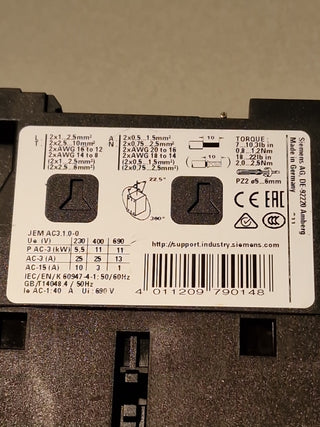 Siemens 3RT2026-1AP00 Schütz+3RH2911-1FA22#122