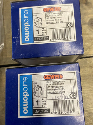 Gewiss GW27202 Not-Aus-Taster IP66 – Neu & OVP1