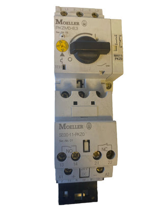 Eaton Klöckner Moeller PKZM0-6,3 Motorschutzschalter + SE00-41-PKZ0 Hilfsschalt2