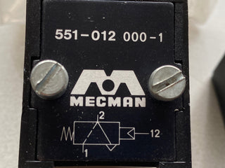 4x NEU Rexroth Mecman 551-012 000-1 Pneumatikventil, 3/2-Wege,2