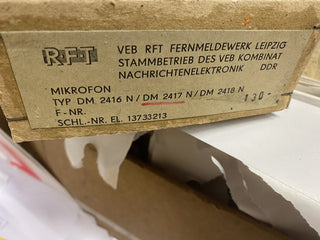 Retromikrofon RFT DDR Neu 1984 TYP DM2416N/DM2417N9