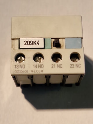 SIEMENS 3RH1921-1MA11 SIEMENS, Hilfsschalterblock, 1 Schließer + 1 Öffner, #91