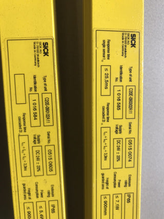SICK C2000 Standard Sicherheits-Lichtvorhang SET (C20S-075102A11 + C20E-075302A111