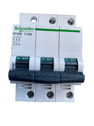 Schneider Electric Acti9 iDPN DT40N – Leitungsschutzschalter 3P 20A C 10kA (A9N20