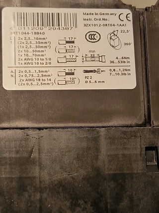 Siemens 3RT1044-1AP04 Schütz 30KW Spule 230VAC#123