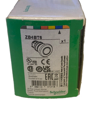 SCHNEIDER Pilzdrucktaster, Frontelement, Harmony XB4, Metall, 22mm, blau,1