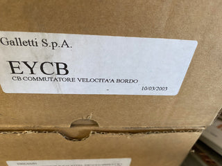 Drehzahlschalter an Bord Galletti CB - EYCB5