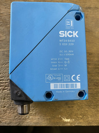 SICK WT34-B410 Reflexions-Lichttaster 2.5m PNP/NPN IP67 Sensor Gebraucht0