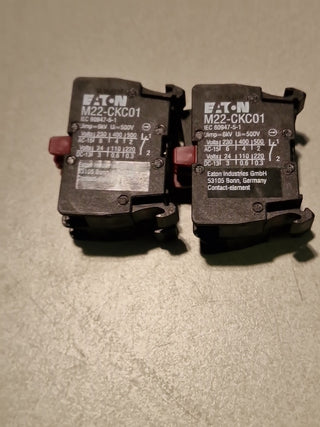 4x Eaton M22-CKC01 Kontaktelement, Bodenbefestigung, 1 Ö (2163873