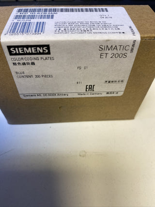 200x Siemens 6ES7 193-4LF20-0AA0 Farbkodierschilder Blau1