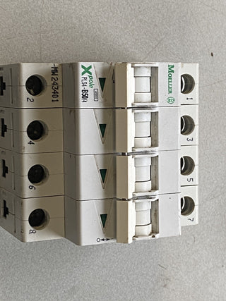 Moeller PBSM‑634/003‑A + PLS4‑B50/4 – FI‑LS Kombi C63A 30 mA7