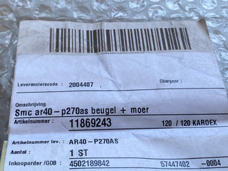 SMC AR40P-270AS Befestigungs-Set für Druckregler – NEU & OVP0