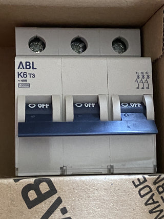 ABL Sursum K6T3 Leitungsschutzschalter 3P 6A 400V neu0