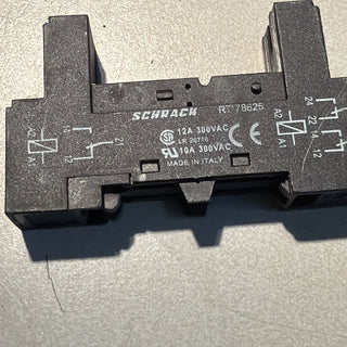 5X Schrack Relaissockel RT78625 relay socket Relaisfassung 12A 300VAC5