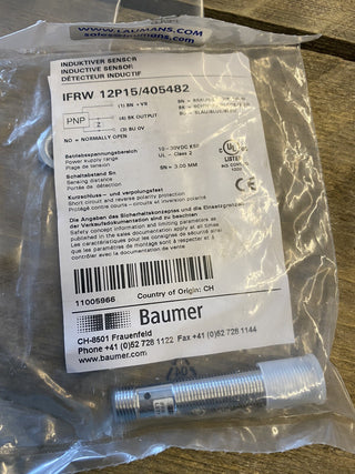 Baumer IFRW 12P15 Induktiver Näherungsschalter NEU3