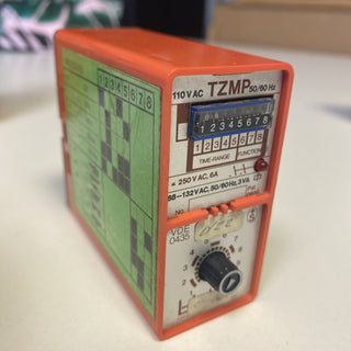 Bircher Zeitrelais TZMP time relay 6A 220V AC 0,1s-10h 176-264V AC Relais6