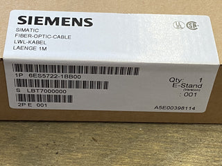 Siemens SIMATIC S5 LWL-Steckleitung 1,0m | 6ES5722-1BB00 | OVP NEU2