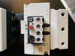 Moeller DIL3M80 Leistungsschütz + Z5 Motorschutzrelais + 11S Hilfsschalter geb6