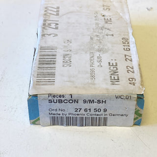 Phoenix Contact Subcon 9/M-SH D-SUB Stecker  2761509 60 V AC/DC 1 A 9-polig Subc0