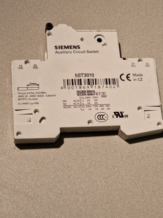 Siemens 5ST3010 5ST3010 Hilfsschalter#91