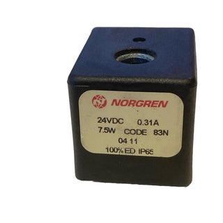 Norgren Magnetventilspule Code 83N | 24V DC 7,5W | Solenoid Coil Ventil0