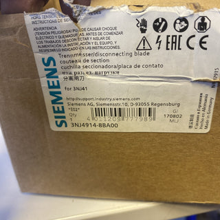 SIEMENS 3NJ4914-8BA00 Trennmesser Baugröße NH00 für NH-Sicherungsunterteile/Last3
